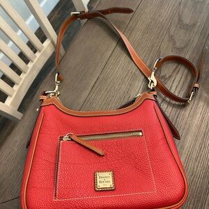 Dooney & Bourke Red Leather Crossbody Bag